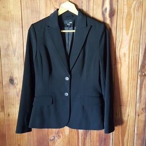 H&M Black Blazer Jacket Size 8 Business Casual Office Career